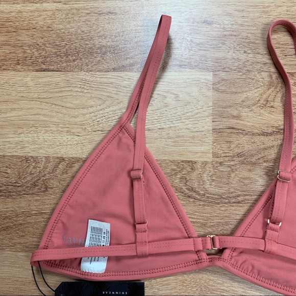 TAVIK Swimwear Jett Textured Triangle Bikini Swim Top Women - Picture 6 of 10